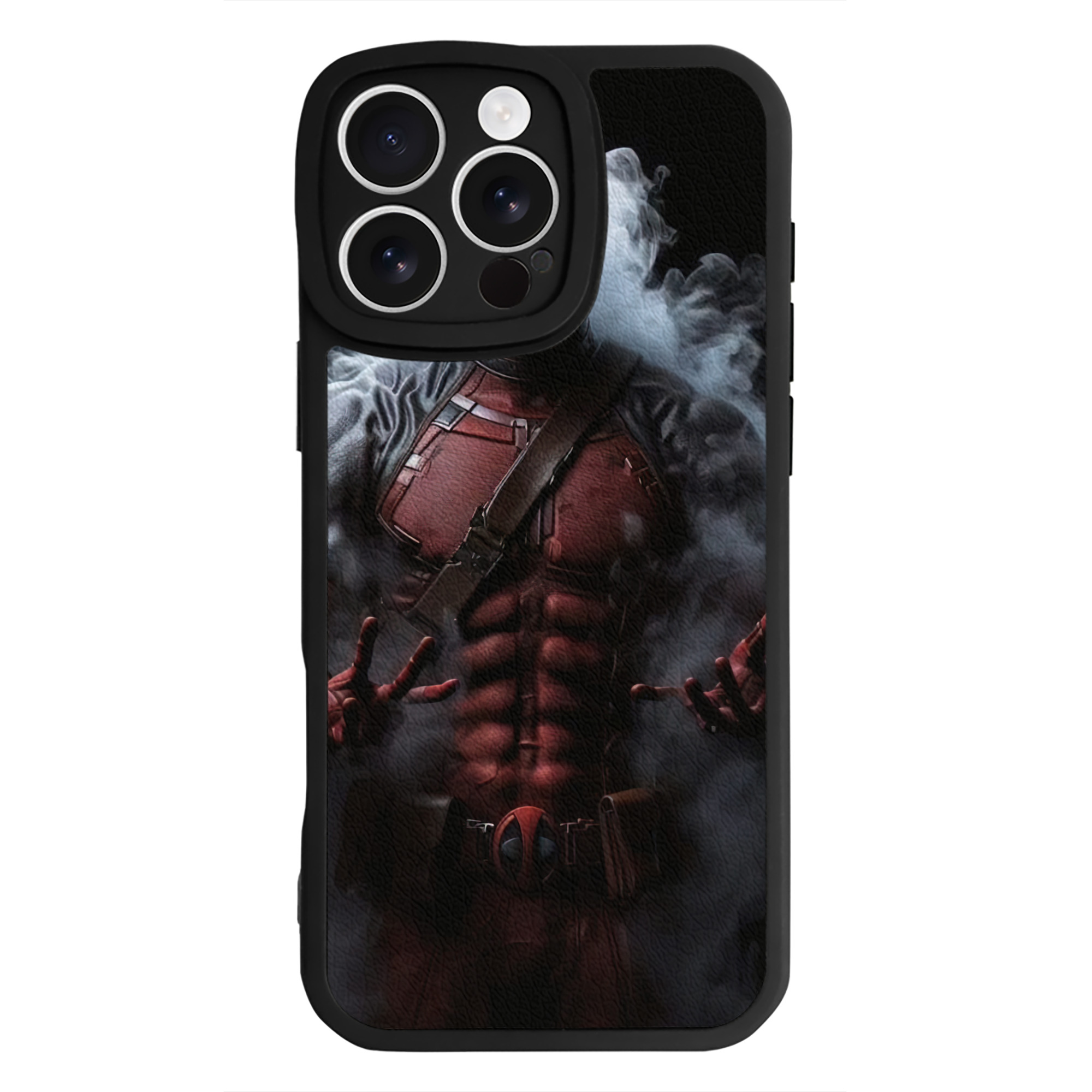 （画像用） Deadpool デッドプール 【iPhone 16シリーズ対応】シリコンスマホケース（レザー調） 材質：シリコン